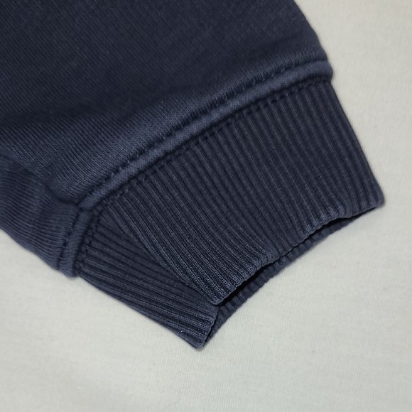 Zara Navy and Gray Umbre Distressed Long sleeve  Crewneck Sweatshirt 7 - Picture 5 of 7